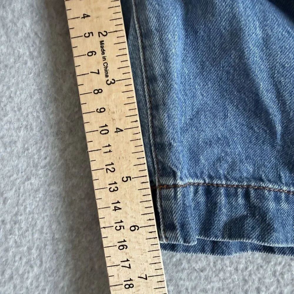Madewell High Rise Long Denim Shorts Women Size 30